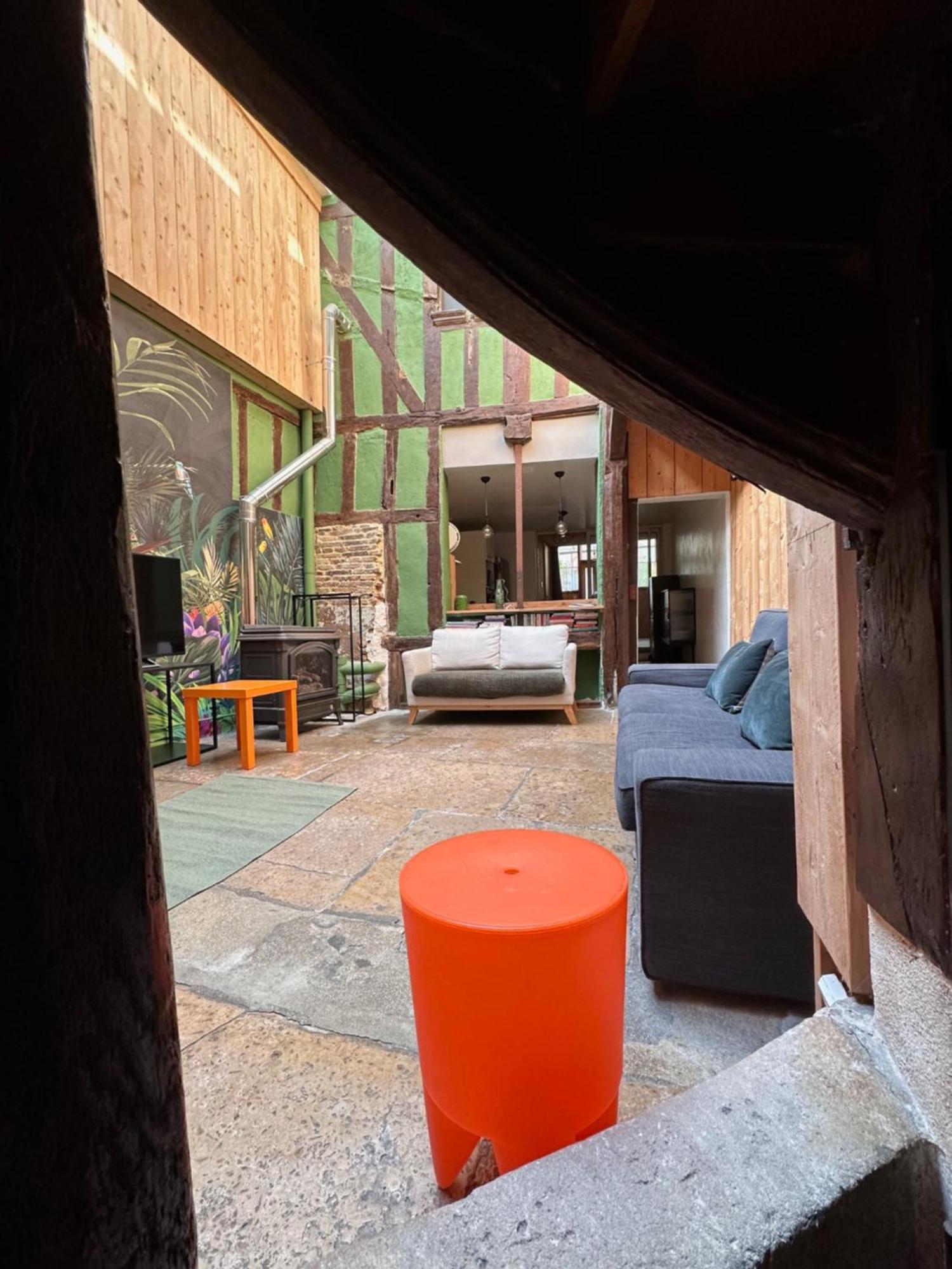 Maison Atypique En Centre-Ville Troyes Buitenkant foto